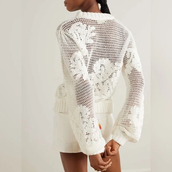 FARM Rio White Sweater - Picture 2 of 16